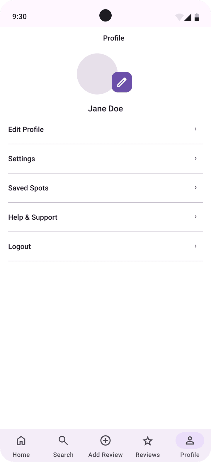 Material 3 Profile screen
